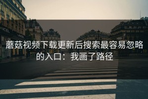 蘑菇视频下载更新后搜索最容易忽略的入口：我画了路径