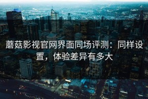 蘑菇影视官网界面同场评测：同样设置，体验差异有多大